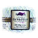 毛糸 【 NASKA ロイヤルグランデミックス #20 25g 】 レース糸 毛糸 コットン 綿 エジプト綿100% かぎ針編み かぎ編み 棒針 編み物 レース針 棒針編み 2号 タティング つけ襟 ドイリー ストール セーター ベスト ブランケット モチーフ編み 小物 ハンドメイド 内藤商事