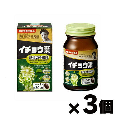 楽天TOA海洋薬粧【送料無料】3個セット 野口医学研究所 イチョウ葉（510mg×60粒*3）約90日分 機能性表示食品