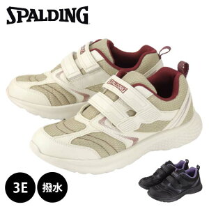 SPALDING JIN383 スポルディング レディース スニーカー ズック EEE 3E 幅広 外反母趾 撥水 マジックテープ ミセス シニア アキレス 50代 60代 70代