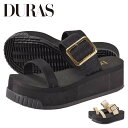 DURAS DR9017 デュラス スポーツサンダル スポサン 厚底 ミュール 履きやすい 疲れにくい グリッター 楽 スタイルアップ キレイめ ダブルベルト オシャレ