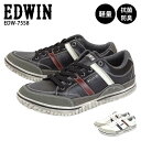 EDWIN EDW-7556 エドウィン スニーカー メンズ レースアップ 紐靴 ヒモ 抗菌 防臭 クッション オシャレ 履きやすい 軽い 30代 40代 50...