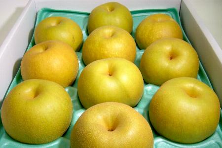 長野産　「信州なし」 幸水梨 （こうすいなし）5kg　大玉10〜12個入り化粧箱ご贈答おすすめ果物信州高原の糖度管理された甘い果汁のこうすい梨です♪大ぶり 赤ナシ ギフト　綺麗な箱入りP20Aug16のサムネイル