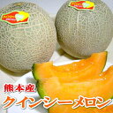 【送料無料】熊本産 クインシーメロン 2Lサイズ　1個入り 約1kg 化粧箱|送料込み プレゼント  ...