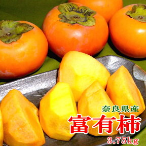 奈良産 富有柿 Lサイズ 約3.75kg 14個入り|甘柿 ふゆカキ かき