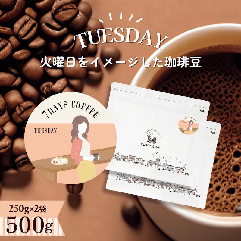 7DAYS COFFEE --TUESDAY- 500g(250g2)Ʀʴ٤ޤۥ֥ ҡƦ ҡ  ...