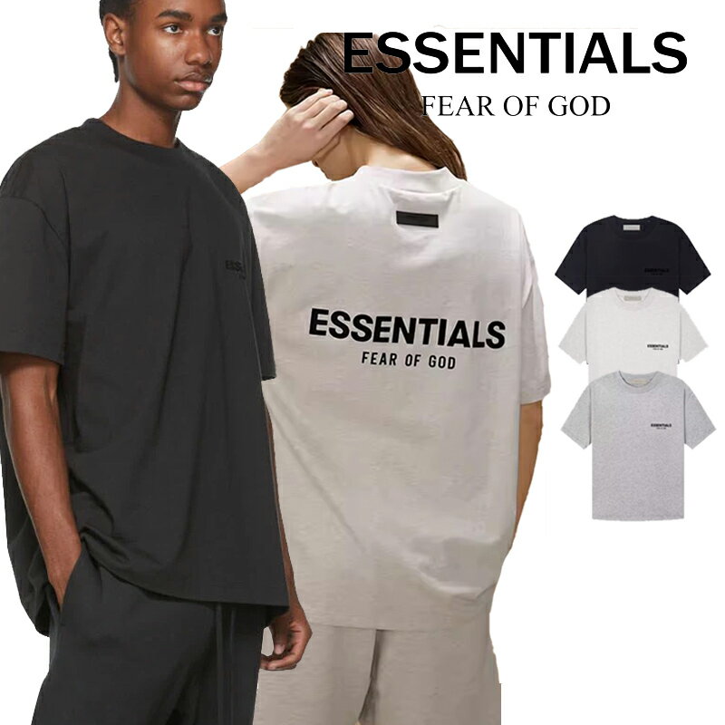 楽天Tobit楽天市場店FOG ESSENTIALS エッセンシャルズ　Tシャツ　T-shirt 両面ロゴ バックプリント プリント メンズ レディース オーバーサイズ フィアオブゴッド Fear Of God　ユニセックス 春夏 夏 半袖 最新 正規品 男女兼用 送料無料 　91413966