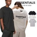 ★半額以下★3日間衝撃価額！FOG ESSENTIALS エッセンシャルズ Tシャツ T-shirt 両面ロゴ バックプリント プリント メンズ レディース オーバーサイズ フィアオブゴッド Fear Of God ユニセックス 春夏 夏 半袖 最新 正規品 男女兼用 送料無料 91413966