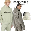 ESSENTIALS エッセンシャルズ パーカー メンズ レディース プルオーバー ロゴ パーカー ビッグサイズ Fear Of God Essentials Pullover Hoodie 20AW