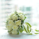 ウエディングブーケ アートフラワー 花束 花飾り 結婚式 バラ造花 ウェディング用 花嫁 披露宴 手作り キット ブライダル ブーケトス 写真撮り