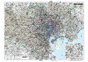 東京23区全図(地図)ポスター(B1判)【2023年最新版！】表面ビニールコーティング加工※水性ペンが使えます