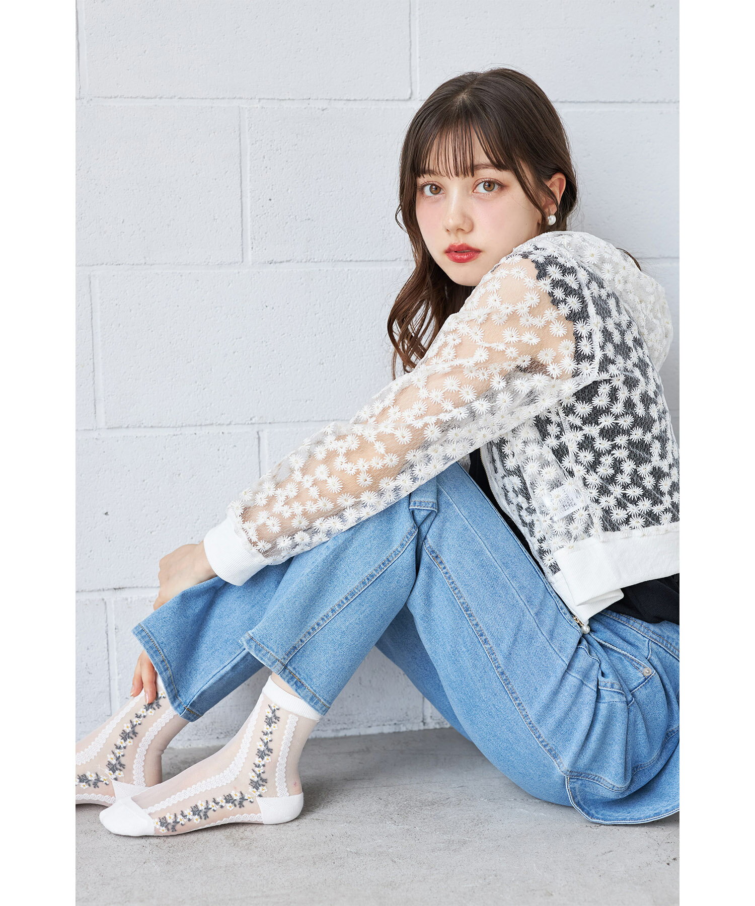 【S・Mサイズ展開】後ろビックリボン付きデニムパンツ【vialette ヴィアレット】to...