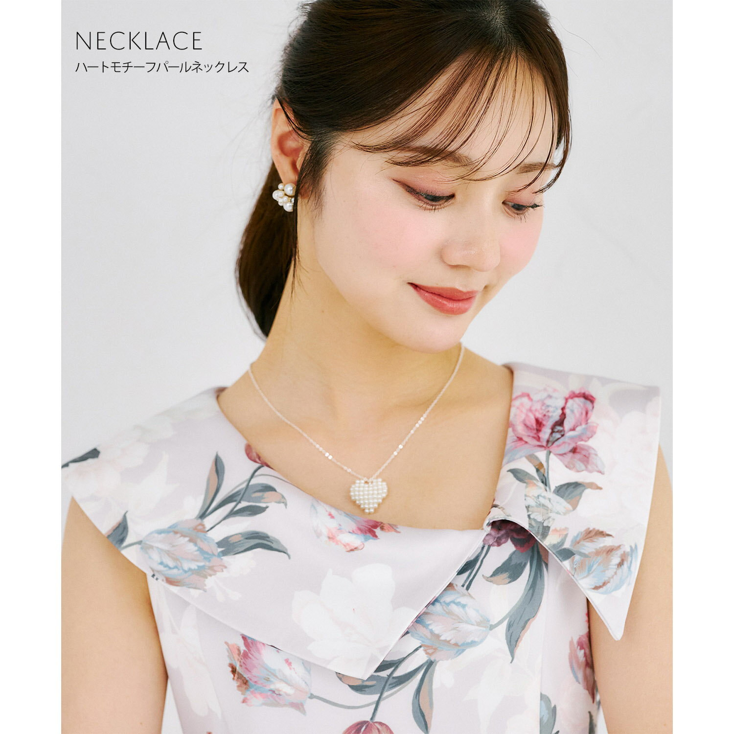 Rakuten - ハートモチーフパールネックレスtocco closet(トッコクローゼット)　 ホワイト 商品番号：194-205216