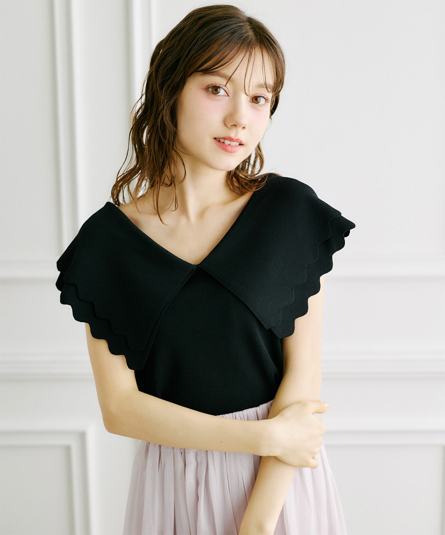 新品tocco closetトッコクローゼット令嬢ニットトップスオフホワイト tocco closet（トッコ クローゼット） ニット セーター 「ZOZO限定