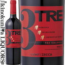トレ グラッポリ コンティ ゼッカ　 赤ワイン　ミディアムボディ 750ml / イタリア プーリア サリーチェ サレンティーノ プーリア I.G.T. / TRE grappoli Rosso Conti Zecca 