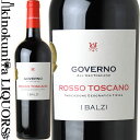 　I Balzi Governo Rosso Toscano 　ゴベルノ・ロッソ トスカーノ 色赤ワイン 味わいフルボディ ヴィンテージ品名に記載 産地イタリア トスカーナ 格付IGT 品種サンジョヴェーゼ、メルロー、カベルネ・ソーヴィニヨン ALC度数13.5% 飲み頃温度16～18℃ キャップ仕様コルク ◆発酵〜熟成 早めに収穫、乾燥後に圧搾した果実を発酵直前のワインに加え二次発酵させています。樽の風味が見事に調和した、豊満で力強く濃厚な果実味が魅力。 ◆商品説明 ゴベルノというトスカーナの伝統的な製法で作られたワイン。 陰干しすることで水分を飛ばし糖度の高くなった葡萄をすでに出来あがったワインに加え、もう一度発酵させる伝統的な製法。 ◆コンクール入賞歴 ベルリンワインコンクール　トロフィー金賞受賞 ワインのヴィンテージについて こちらのアイテムは、予告なくヴィンテージが変更となる場合がございます。正確なヴィンテージが必要な場合は、購入される前にメールにてお問合せ下さいませ。※掲載画像はイメージです。お届けの品のラベルイメージ、ヴィンテージが異なる場合がございます。