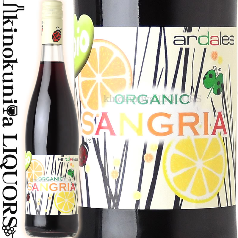 アルダレス オーガニック サングリア [NV] 赤ワイン やや甘口 750ml / スペイン カスティーリャ ラ マンチャ ビノ ボデガス アルスピデ Bodegas Aruspide Ardales Organic Sangria オーガニック ビオ(BIO) ヴィーガン