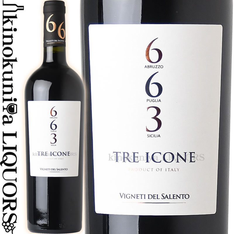 ヴィニエティ デル サレント / トレ イコーネ 663  赤ワイン フルボディ 750ml / イタリア プーリア VIGNETI DEL SALENTO Tre Icone