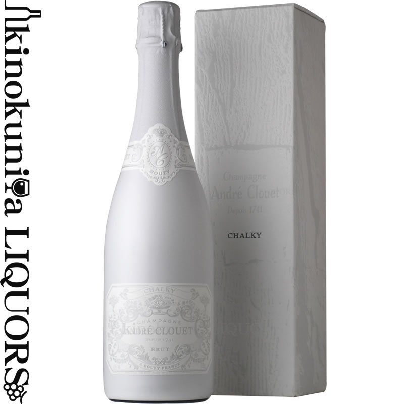 アンドレ クルエ / チョーキー 化粧箱入り  スパークリングワイン 白 辛口 750ml / フランス シャンパーニュ A.O.C. CHAMPAGNE Grand Cru ANDRE CLOUET CHALKY シャンパン