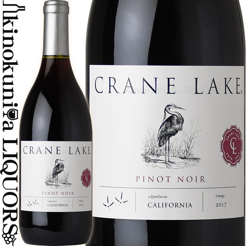 クレインレイク / ピノ ノワール  赤ワイン ミディアムボディ / アメリカ カリフォルニア州 サクラメント＆サン ホアキン バレー / ブロンコ ワイン カンパニー / CRANE LAKE PINOT NOIR
