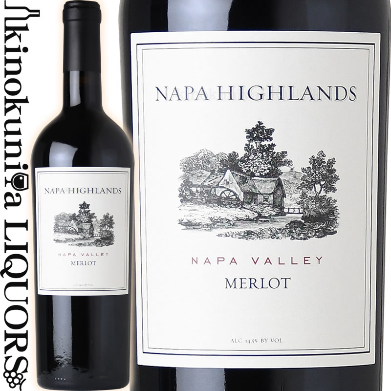 　NAPA HIGHLANDS MERLOT Napa Valley ナパ・ハイランズ メルロー ナパ・ヴァレー 色赤ワイン 味わいフルボディ ヴィンテージ品名に記載 産地アメリカ　カリフォルニア　ナパ・ヴァレー 原産地呼称AVA ナパ・ヴァレー 品種メルロー100％ ALC度数14.5% 飲み頃温度16〜18℃ キャップ仕様コルク ◆畑 比較的暑い北のカリストガ、セントヘレナ地区の葡萄からは、完熟した葡萄から濃厚な果実味、口中に広がる力強いタンニンが得られます。 比較的涼しい南のヨントヴィル、オークノール地区の葡萄からは、堅牢なタンニン、スパイシーなニュアンス、清涼感、酸によるしっかりとした骨格を得ることができます。 この組み合わせが、リッチで豊潤なだけでなく、上品さと綺麗な酸のバランスを導きだします。 ◆発酵〜熟成 葡萄は優しく破砕後、48時間の低温浸潤でアロマと色合いをゆっくりと引き出した後、主醗酵に入る。主発酵終了後、更に果梗と共にマセラシオンを行いまろやかな果実味を加味する。 優しく圧搾後、仏産樽50%と米産樽50%にて 30 か月(2年半)の長い樽熟成後仕上げた。 ◆商品説明 ナパ・ヴァレーのメルロの特徴である深紫の色合いに目が惹きつけられ、アロマが グラスから溢れ出します。鮮やかなブラックチェリー、ラズベリーの香りが溢れ、たばこの葉のニュア ンスがほのかに香ります。アメリカンチェリー、ダークチョコレートを思わせるまろやかな果実味が口 中に広がり、控えめな樽の香りとソフトなタンニンが長くエレガントな余韻となり、メルロらしさを印 象づけます。長い樽熟成期間のおかげで良い飲み頃になっており、やや低めの温度で、やや甘味を伴う お料理と合わせていただくと更にメルロの真価を発揮します。 ◆合う料理 中華、肉団子、スペアリブ、ロコモコ、ハンバーグ・ステーキ、甘ダレの焼肉、甘いソースの鴨のロー ストなどと良く合います。 　NAPA HIGHLANDS 　ナパ・ハイランズ ◆ナパ・ヴァレーらしいカベルネ・ソーヴィニヨンとシャルドネ。ナパ・ヴァレーの適所の葡萄を厳選して造る。 「ナパ・ハイランズ」はナパ・ヴァレーの葡萄栽培農家と密接な関係を築き、ナパ・ヴァレーのカベルネ・ソーヴィニヨンらしさを生み出すべく、非常に評価の高い中心的な二つのAVAであるオークヴィルとヨントヴィルの葡萄をブレンドしています。 ラベルにはナパ・ヴァレーの古き良き田舎の風景が描かれ、自然の恩恵により育まれた良質なナパ・ヴァレーのワインを生み出しております。 ナパ・ヴァレーらしいシャルドネもカーネロスとオークノールの葡萄を厳選しています。 ※掲載画像はイメージです。お届けの品のラベルイメージ、ヴィンテージが異なる場合がございます。 メーカー希望小売価格はメーカーサイトに基づいて掲載しています。