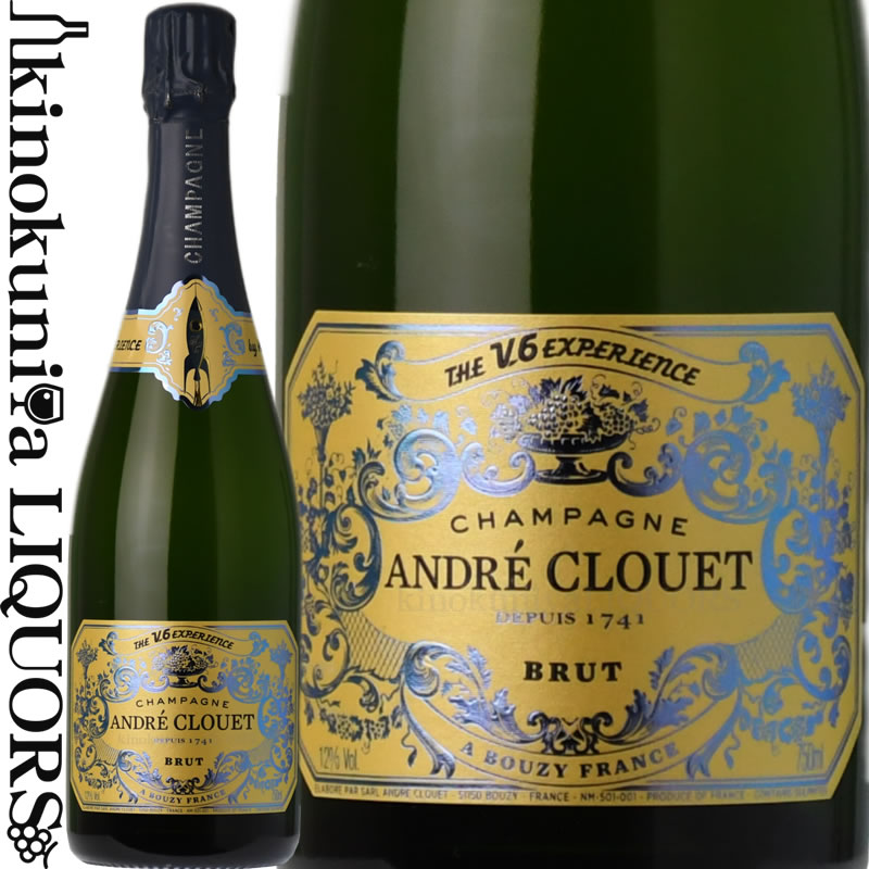 アンドレ クルエ / ザ ブイシックス エクスペリエンス  スパークリングワイン 白 辛口 750ml / フランス シャンパーニュ A.O.C. CHAMPAGNE Grand Cru グランクリュ ANDRE CLOUET THE V.6 EXPERIENCE / V6は「Vieilli sur lattes depuis 6ans（瓶熟6年）」の意