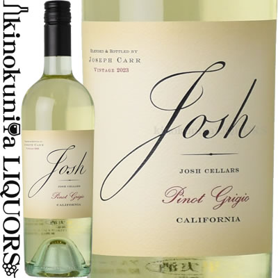 　Josh Cellars Pinot Grigio California ジョッシュ・セラーズ　ピノ・グリージョ 色白ワイン 味わい辛口 ヴィンテージ品名に記載 産地アメリカ カリフォルニア州 品種ピノ・グリージョ100％ ALC度数＿% 飲み頃温度＿℃ キャップ仕様 ◆醸造 ◆テイスティングノート ◆ペアリング 　Josh Cellars 　ジョッシュ・セラーズ 　ジョセフ・カーは「ジョセフ・カー・ワインズ」創業後、瞬く間に成功を収め、その 2 年後の 2007 年に父親への敬意を表して父親の愛称であった「ジョッシュ」の名の下、安定した生産量で、手に届きやすい価格帯の「ジョッシュ・セラーズ」を立ち上げました。 　ジョッシュは、米国兵でありながら、ボランティアで消防士を務めるなど勤勉で、家族の大切さや、思いやりを大切にする父親でした。そんな父への尊敬の念と感謝の思いを込めて名付けた「ジョッシュ・セラーズ」は、高品質、親しみやすい味わい、手ごろな価格帯から、アメリカ市場を席巻、 2021 年にはワイン・エンスージアスト誌の「アメリカン・ワイナリー・オブ・ザ・イヤー」に選ばれ、米国のトップブランドとしての地位を確立しました。 ※掲載画像はイメージです。お届けの品のラベルイメージ、ヴィンテージが異なる場合がございます。 メーカー希望小売価格はメーカーサイトに基づいて掲載しています。