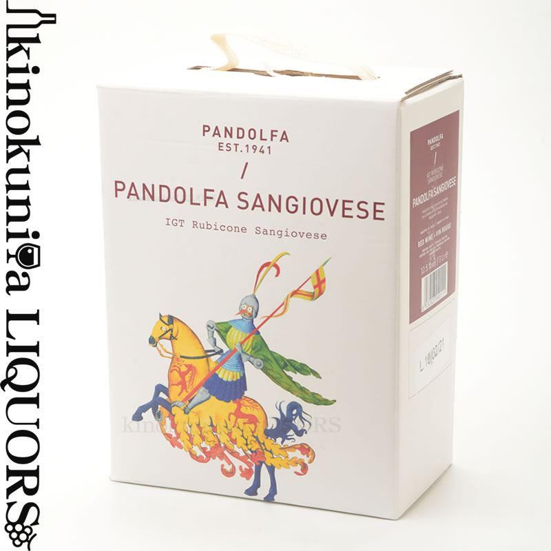 【SALE】パンドルファ 赤 サンジョベーゼ BIB [NV] 赤ワイン 3000ml / イタリア IGTルビコーネ PANDOLFA SANGIOVESE 3L BAG IN BOX 大容量 箱ワイン バッグ イン ボックス パンドルフォ