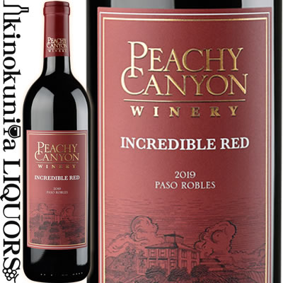 ピーチーキャニオン ワイナリー / インクレディブル レッド  赤ワイン フルボディ 750ml / アメリカ カリフォルニア セントラル コースト パソ ロブレス Peachy Canyon Winery Incredible Red