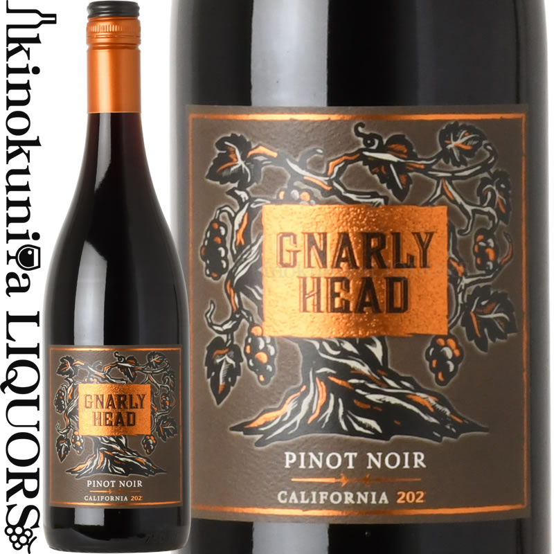 デリカート ファミリー / ナーリー ヘッド ピノ ノワール  赤ワイン フルボディ 750ml / アメリカ カリフォルニア Delicato Family Vineyards Gnarly Head Pinot Noir 