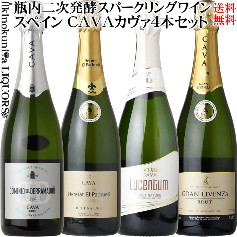 CAVA デイリーにおすすめ泡 ∞∞_第3弾_∞∞ セレクト4本セット [NV] リーズナブルに瓶...