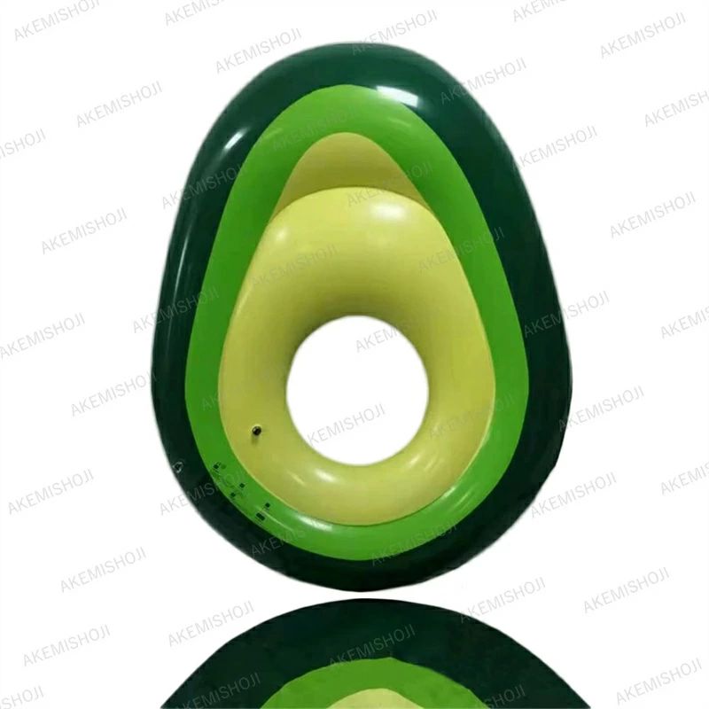 浮き輪 アボカド プール 水遊び 海水浴 水泳うきわ 足入れ 暑さ対策 強い浮力 浮輪 空気入れ 夏の フロートインスタ映え おしゃれアボカ