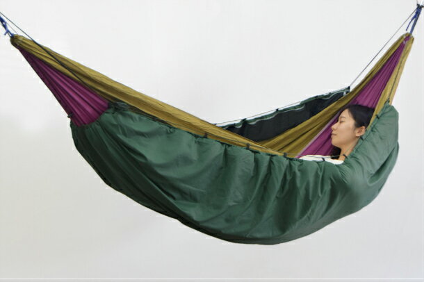 ハンモック用寝袋 アンダーキルトにもなるスリーピングバッグ 防水 撥水 2way リップストップ ポリエステルタフタ 中空綿 ブランケットとしても使用可 アウトドア キャンプ エコ通販格安セール情報 楽天 通販