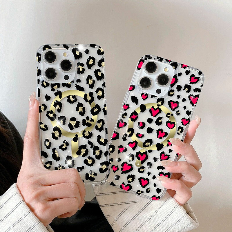 MagSafe対応ひょう柄 iPhone17ケース スマホケース クリアケース レオパード ヒョウ柄 おしゃれ かわいい 大人可愛い 韓国 透明 iPhone17プロケース iPhone17プロマックスケース 薄型 軽量 マグネット ワイヤレス充電 アイフォン17プロケース アニマル