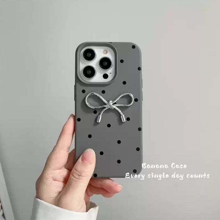 バレエコア iPhone16ケース リボン ドット ぷっくり かわいい 韓国風 インフルエンサー スマホケース iPhone17 15 14 13 12 11 Pro Max Air ケース カバー 3D モチーフ 水玉 フレンチガーリー 大人可愛い キレイめ iPhone17ケース 携帯カバー アイフォン16プロマックスケース