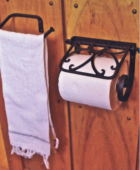 DUVE PH110BK　真鍮製 トイレットペーパーホルダー Paper Holder(motif) (ペーパーホルダー アンティーク調 アイアン雑貨 紙巻器 サニタリー おしゃれ）