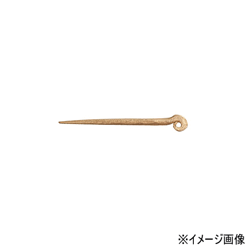 PSL 62771　アイアンネイル スパイラルL ゴールド 6本セット (アイアン アンティーク調 部屋 フック ウォールフック おしゃれ）