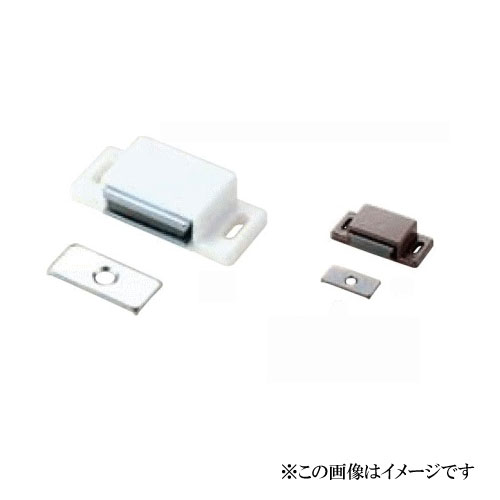 ベスト マグネットキャッチ MC-200　仕上色:白 / 1個 (開きドア用金物 収納家具の扉 キャビネット 株式..