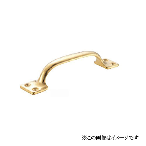 ベスト エール型取手 No.372　120mm 黄銅磨き / 1個 (ハンドル 取手 家具 扉 引出し 引き出し 引手 ベスト BEST 金物）