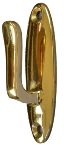 DUVE CT225P　真鍮製 房掛け (ふさ掛け ふさかけ カーテン 金具 ブラス Brass アンティーク調 交換 カントリー おしゃれ）