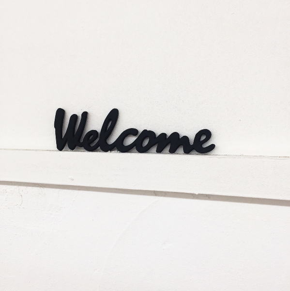 DUVE SL190BK 쥿WelcomeSIGN LETTER (ץ졼 륫 ֥饹 Brass  ƥĴ  ȥ꡼ 