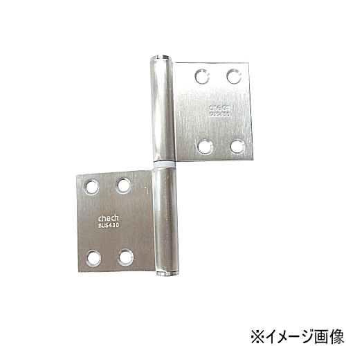 クマモト Check ステンレス フラッグヒンジ K-57-430 HL 2.0x102x89mm 仕上：ヘアーライン / 1枚入 (丁番 蝶番 旗丁番 ヒンジ ドア 交換 金物）