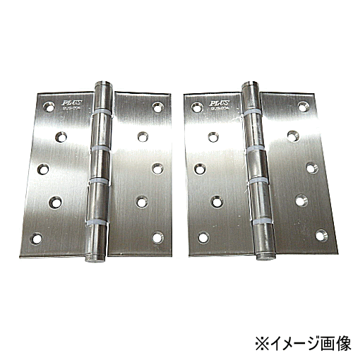 Rakuten - クマモト PLUS ST義星丁番(ナイロンリング入) STR-6 HL 2.5x127x102mm 仕上：ヘアーライン / 2枚入 (丁番 蝶番 ヒンジ ドア 交換 金物）