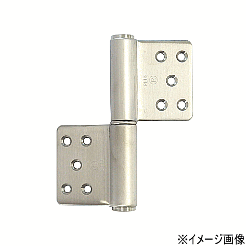 クマモト PLUS ステンレス面付旗丁番 K-334A-127R 右勝手 4x127mm 仕上色：ヘアーライン / 1枚入 (丁番 蝶番 旗丁番 ヒンジ ドア 交換 金物）