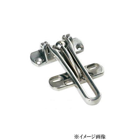 クマモト PLUS ステンレスドアガード(内開き用) D-97 / 1個 (防犯 鍵 錠 カギ ドア 扉 交換 金物）