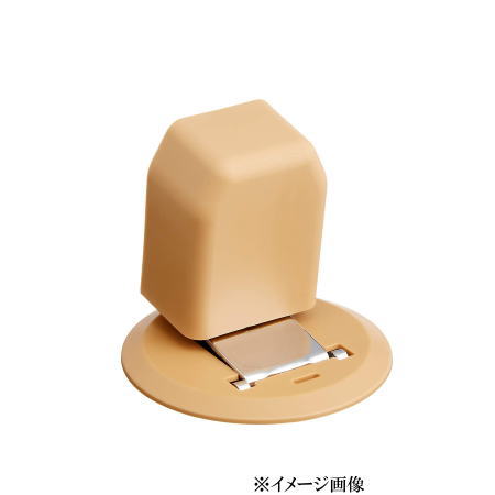 クマモト PLUS マグネットドアストッパー 自動ロック式面付タイプ D-115　ライト / 1個 (戸当り ドアス..
