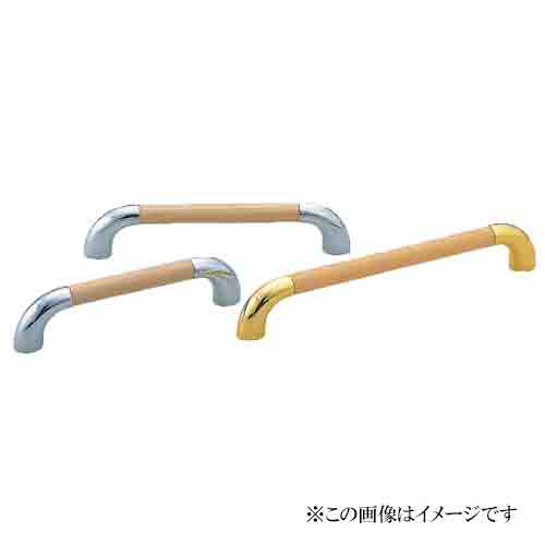 シロクマ 白熊印・HC-46自然木ユニバーサルハンドル　120　仕上:Lオーク・純金(全長=138mm　ビスピッチ=120mm)