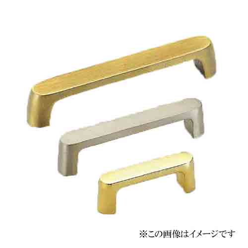 シロクマ 白熊印・HB-22 真鍮 クラークハンドル　小　仕上:純金(全長=57mm　ビスピッチ=50mm)