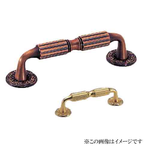 シロクマ 白熊印・HB-31 真鍮 ロイヤルハンドル　大　仕上:GB(全長=122mm　ビスピッチ=108mm)