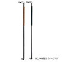 シロクマ 白熊印・ドアー取手 No.203R 片L形丸棒取手(右) 仕上:クローム黒ウッド