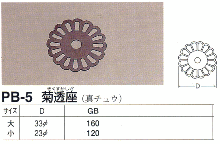 シロクマ 白熊印・PB-5　菊透座　小